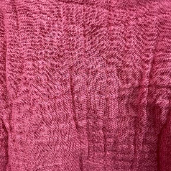 J. Crew Pink Soft Gauze Tunic Shirt Dress Size L Short Sleeves Summer - Picture 10 of 11